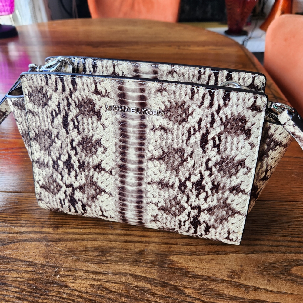 Michael Kors Snake Print Selma Bag